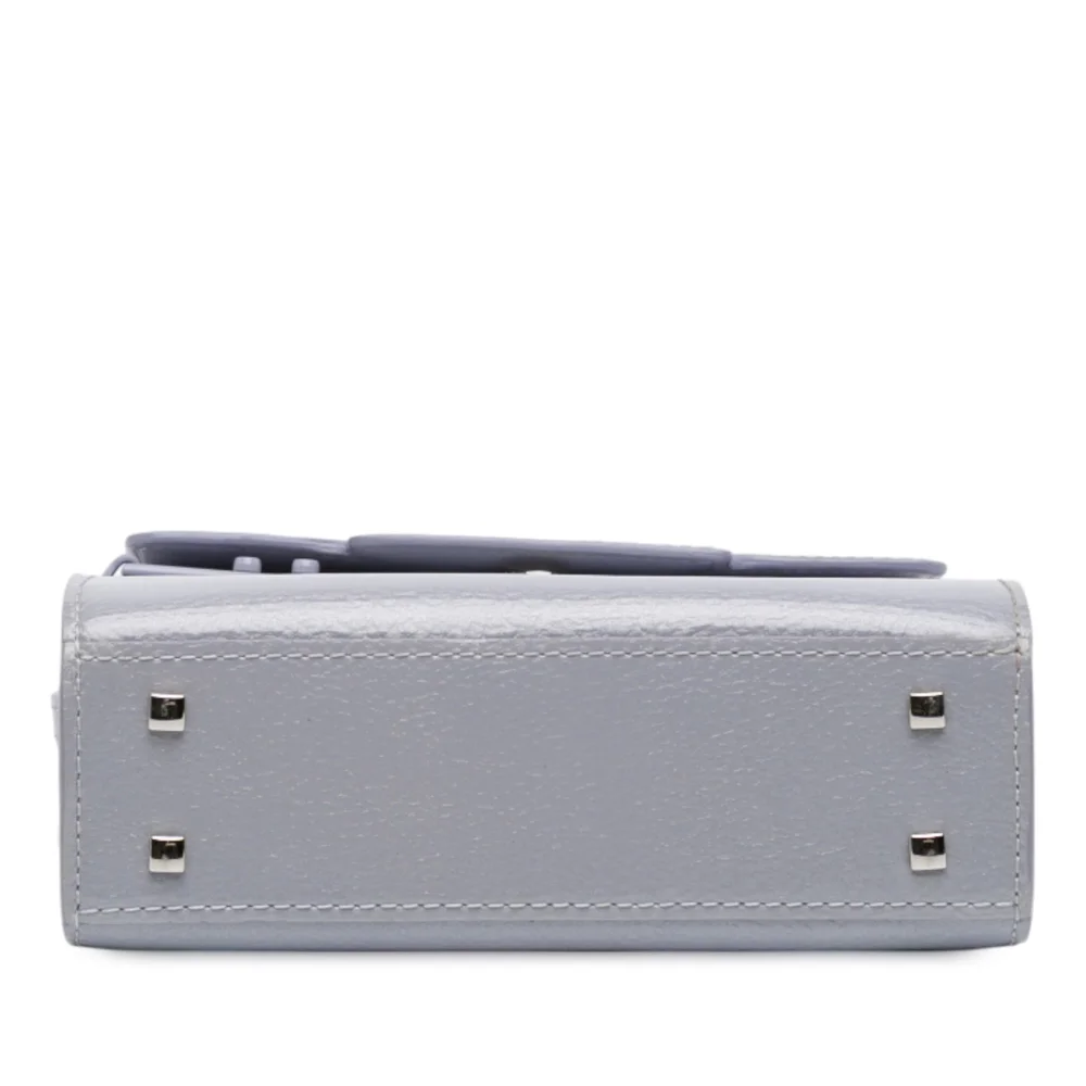 Pre-Loved Delvaux Micro Patent Tempete Satchel